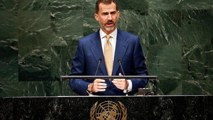 Informativo 24h - El rey reivindica en la ONU la democracia española, que "ampara a los distintos territorios en su diversidad"