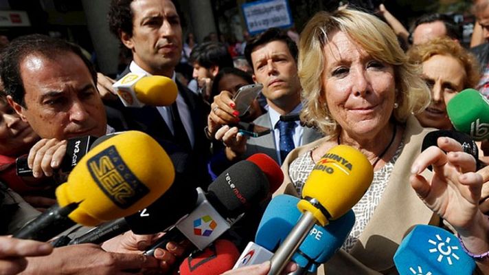 Telediario 1 - Los agentes declaran por el incidente de tráfico de Aguirre