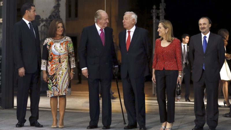 Primera aparición pública del rey Juan Carlos tras su abdicación