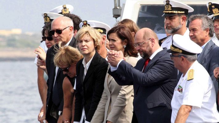 Telediario 1 - Italia recuerda la tragedia de Lampedusa