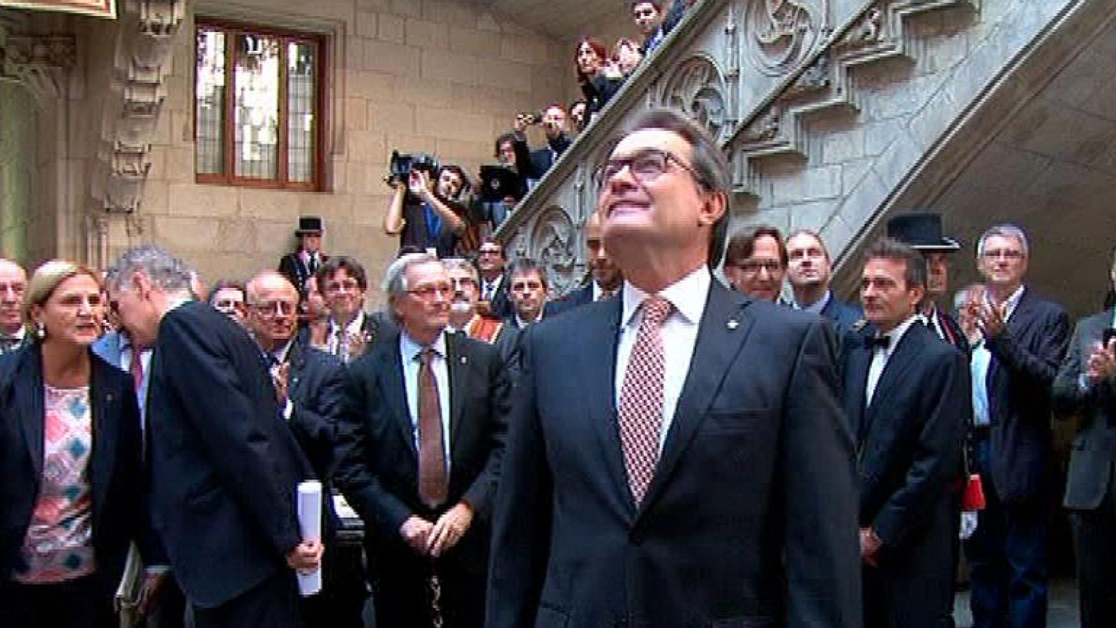 Mas recibe a los alcaldes que apoyan el 9N