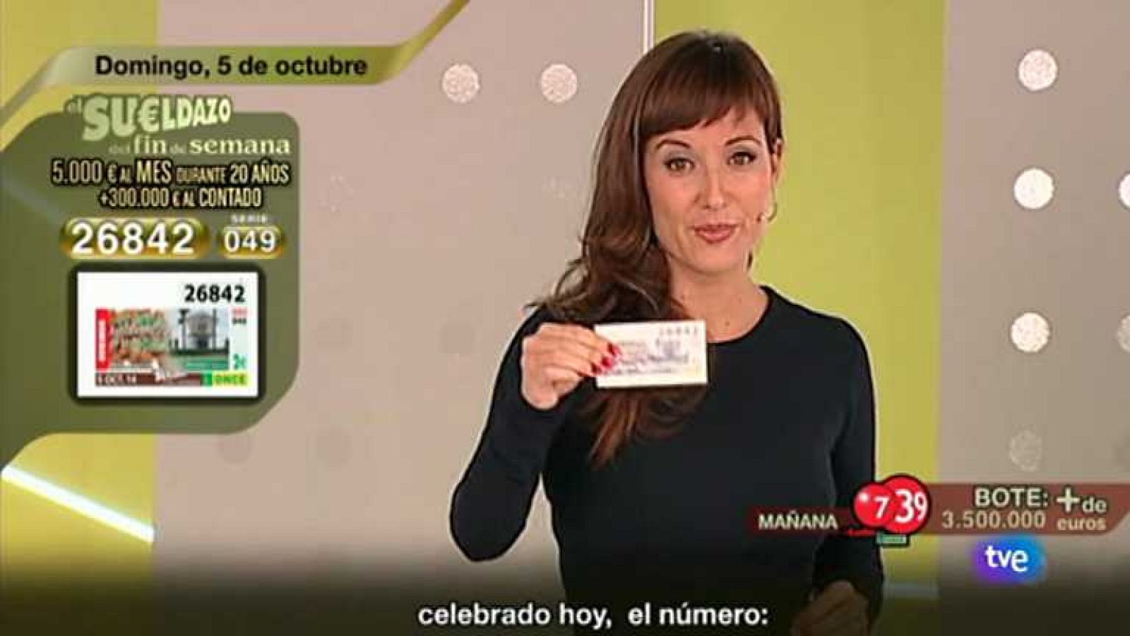 Sorteo ONCE - 05/10/14 - Ver ahora