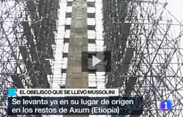  - Etiopía recupera su obelisco