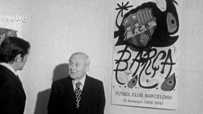 Giravolt (1973-1978) - Joan Miró ha creat el cartell pels 75 anys del FC Barcelona