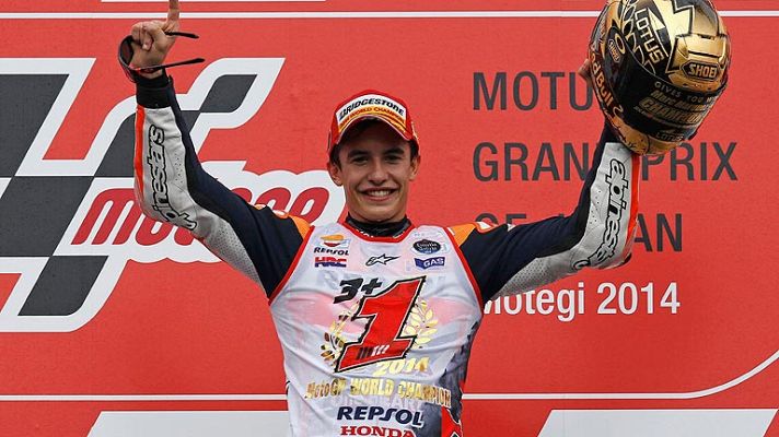Telediario 1 - Marc Márquez celebra su segundo campeonato del Mundo