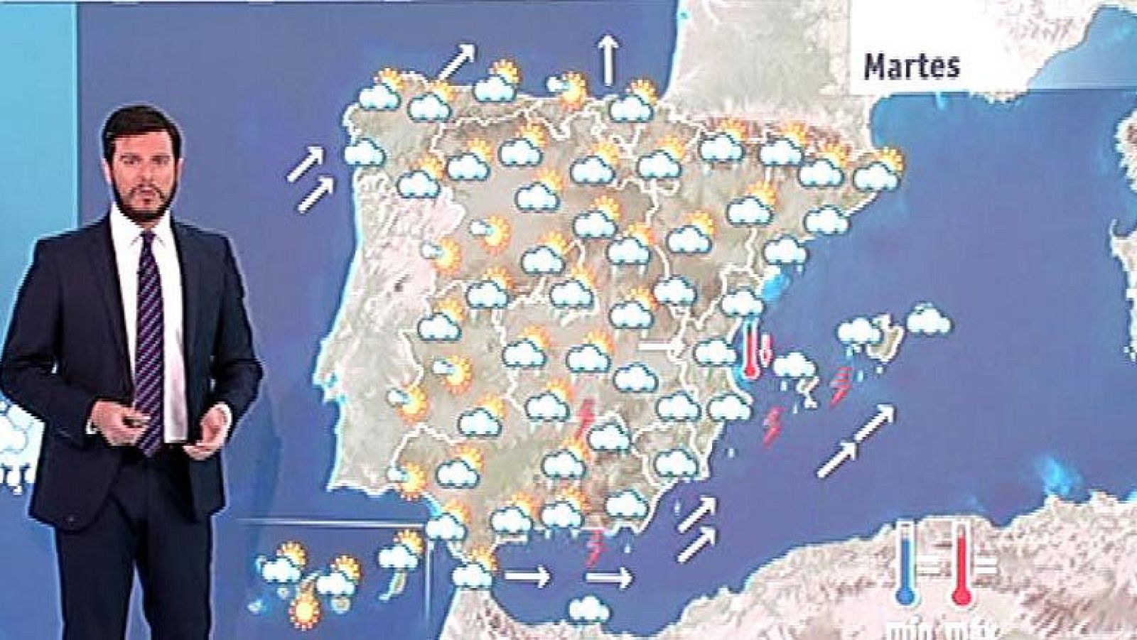 Jornada inestable, lluvias y bajada de temperaturas