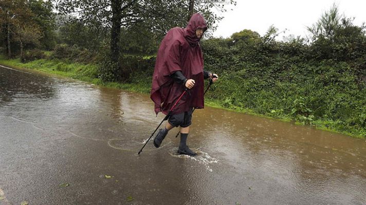 El tiempo - Lluvias persistentes en el oeste de Galicia