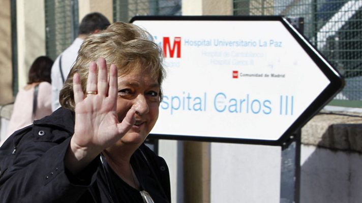 Telediario 1 - La uxiliar con ébola sigue estable