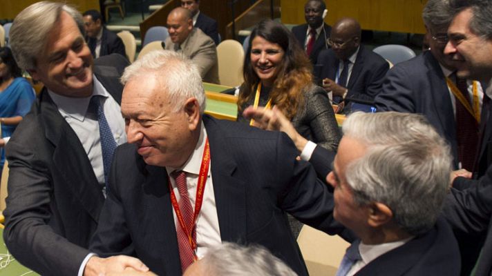 Telediario 1 - España entra en el Consejo de Seguridad de la ONU