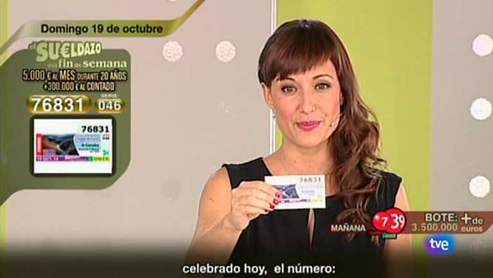 Sorteo ONCE - 19/10/14 - Ver ahora