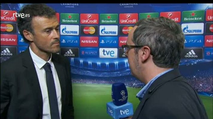 Champions League - Luis Enrique: "No nos hemos despistado en la segunda parte"