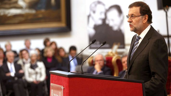 Telediario 1 - Rajoy valora las reformas emprendidas por su Gobierno