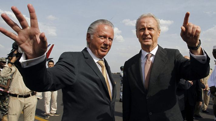 Telediario 1 - Morenés reafirma el compromiso de España contra el ébola en África