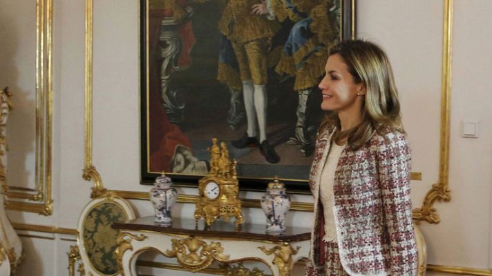 Telediario 1 - La reina Letizia estrena agenda internacional
