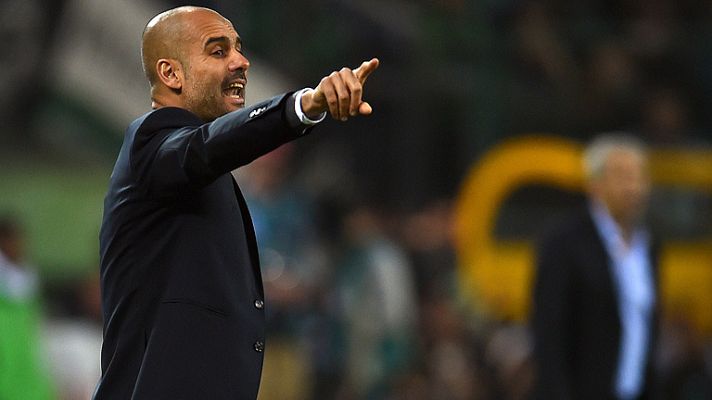 Telediario 1 - Guardiola monta en cólera con una árbitro