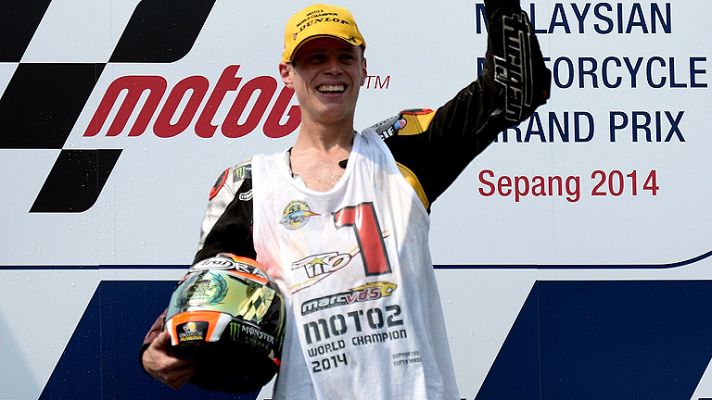 Telediario 1 - Tito Rabat llega a Barcelona con el título de Moto2 bajo el brazo