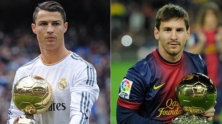 Telediario 1 - Seis madridistas y cuatro azulgranas optan al Balón de Oro 2014