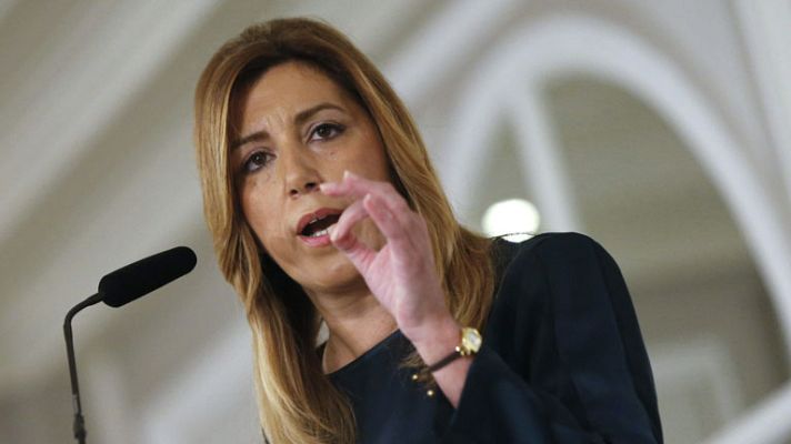 Telediario 1 - Susana Díaz habla de la corrupción