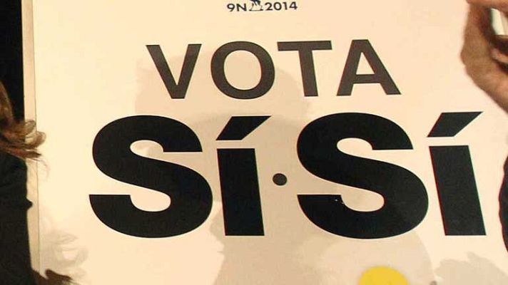 Telediario 1 - La Generalitat pide que emitan gratis la publicidad del 9N