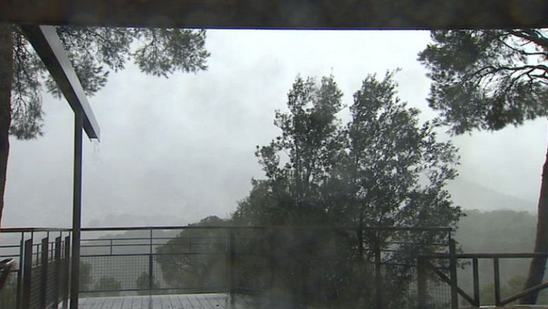 Precipitaciones fuertes en el norte de la Península y Baleares