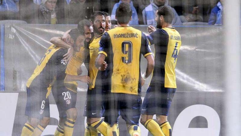 El centrocampista madrileño del Atlético Koke ha abierto el marcado el 0-1 ante el Malmö, con un remate a bocajarro tras un pase de Juanfran, en el minuto 29.