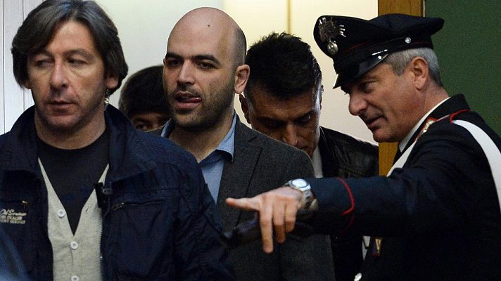 Telediario 1 - Roberto Saviano sobre su juicio: "No me basta, es como si la Camorra no existiese"