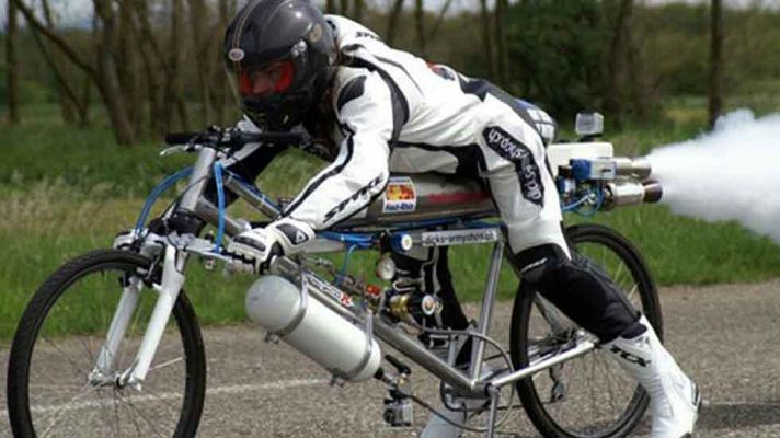 Telediario 1 - Una bici a más de 300 km/h