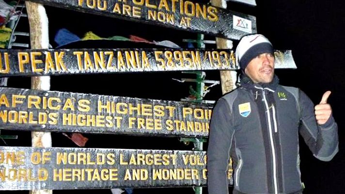 Telediario 1 - Contador y su equipo tuvieron "momentos delicados" en ascenso Kilimanjaro