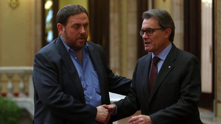 Informativo 24h - Junqueras ve "sintonía" con Mas