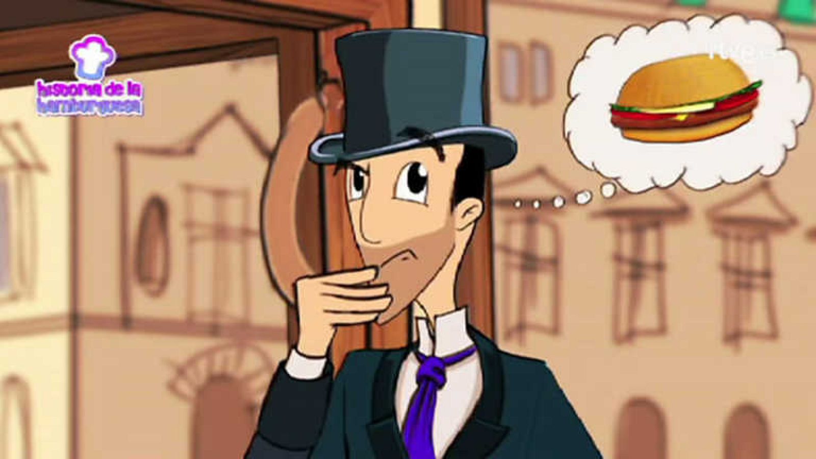 Animación - La historia de la hamburguesa - Cocina con Clan | Ver