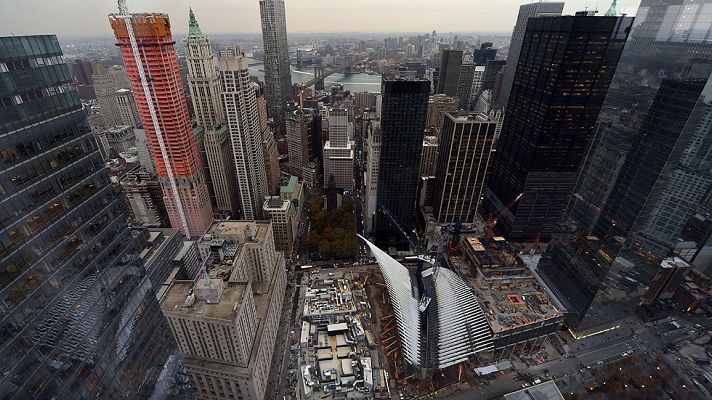 Telediario 1 - Los limpiacristales rescatados del World Trade Center recuerdan con terror su espectacular accidente