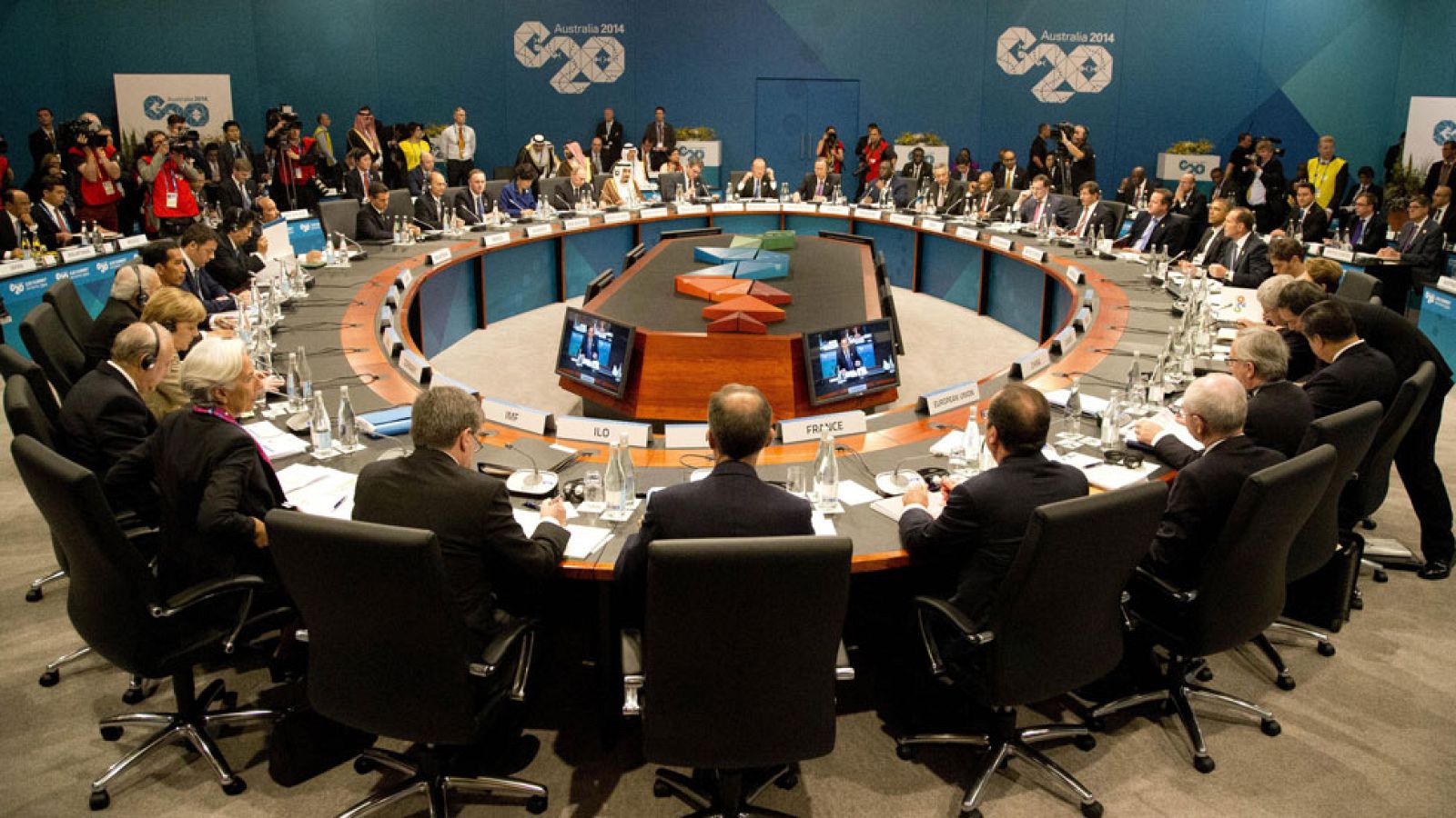 Primera jornada de trabajo de los líderes del G-20