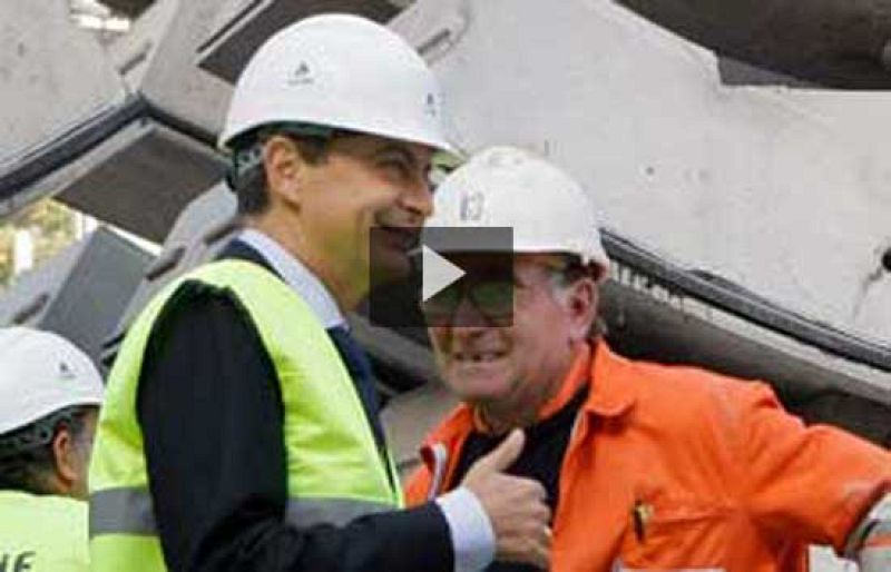 Zapatero visita las obras del AVE Madrid- Asturias | Ver