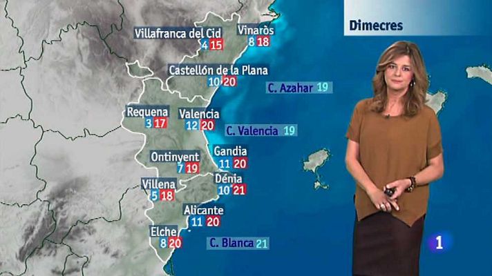 L'informatiu - Comunitat Valenciana - El tiempo en la Comunidad Valenciana - 18/11/14