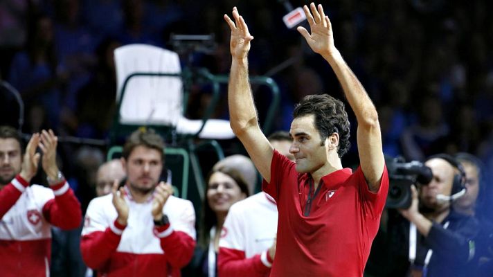 Telediario 1 - Federer: "Esta Davis no es para mí, es para Suiza"