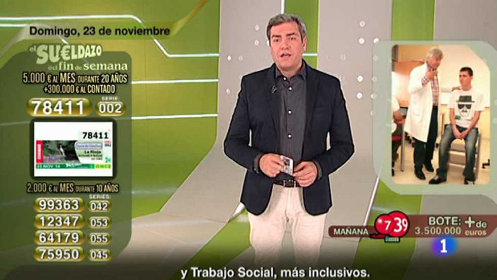 Sorteo ONCE - 23/11/14 - Ver ahora