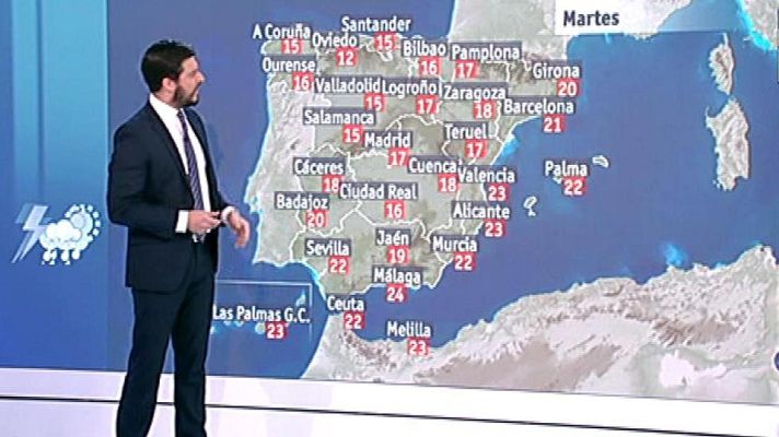 El tiempo - Tiempo variable, con lluvias ocasionales y temperaturas agradables