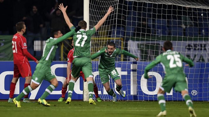 Champions League - Ludogorets 2 - Liverpool 2