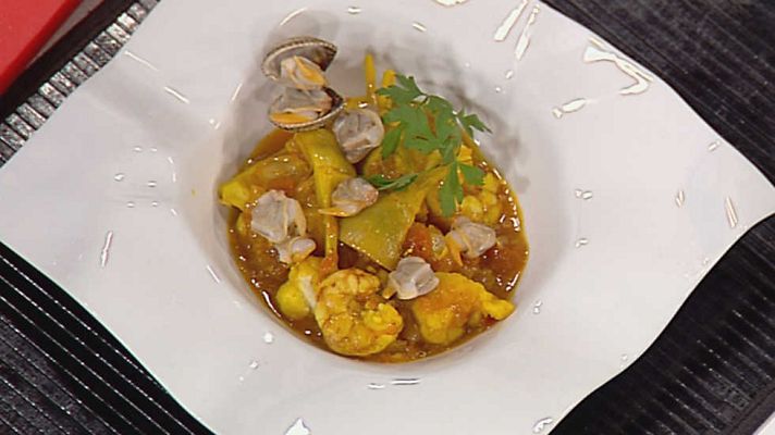 Cocina con Sergio - Zarzuela de marisco con alcachofas