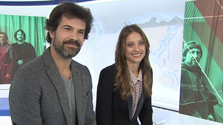 Telediario 1 - Los Reyes Católicos visitan TVE antes del último capítulo