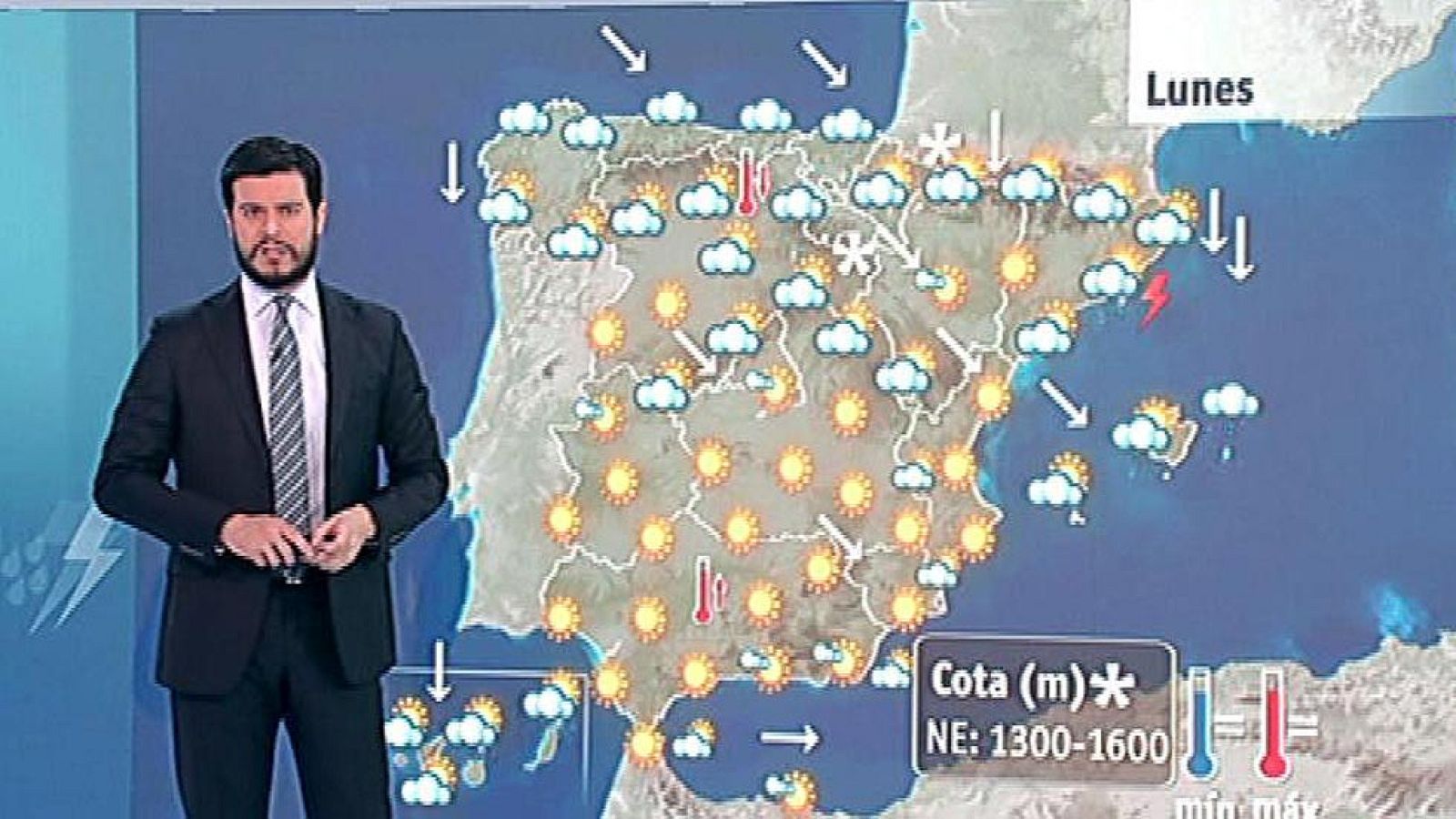Aviso amarillo en Baleares y lluvias en el este peninsular