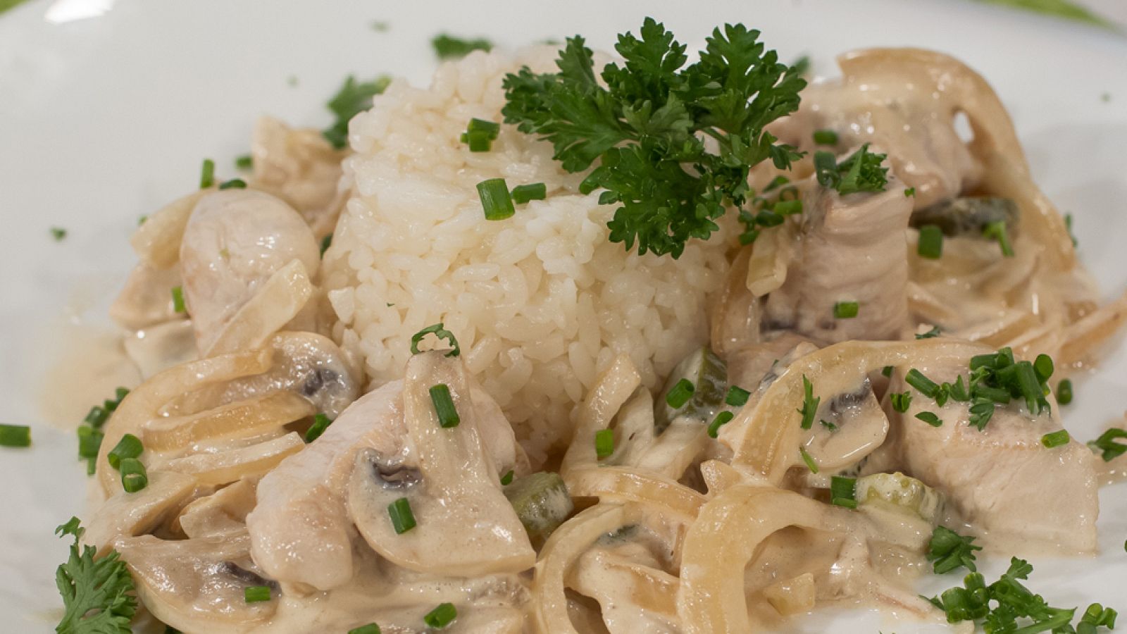 Strógonoff de pollo