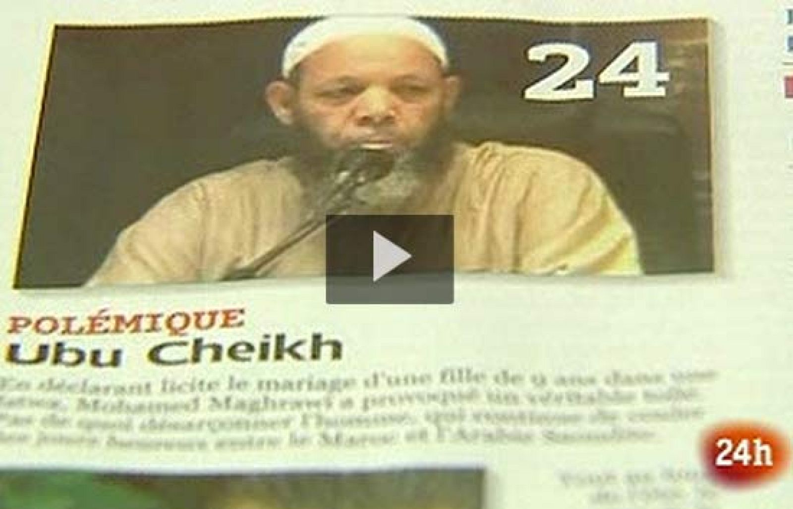 Polémica en Marruecos por la fatua del jeque Mohamed Maghrawi que anima a los musulmanes a casarse con niñas de nueve años para casarse con niñas de nueve años porque, dice, tienen "más prestaciones sexuales" que las mayores.