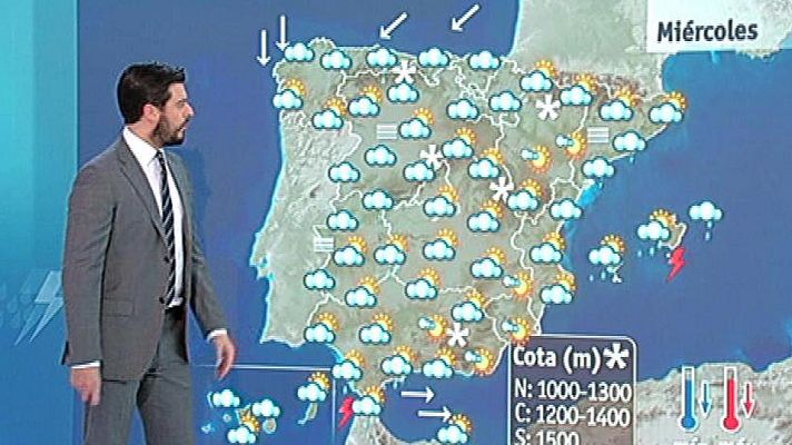 El tiempo - Bajada de temperatuas y tiempo inestable en la Península