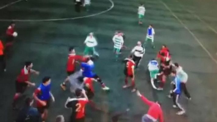 Telediario 1 - El respeto en el fútbol base, el primer paso para erradicar la violencia en el fútbol