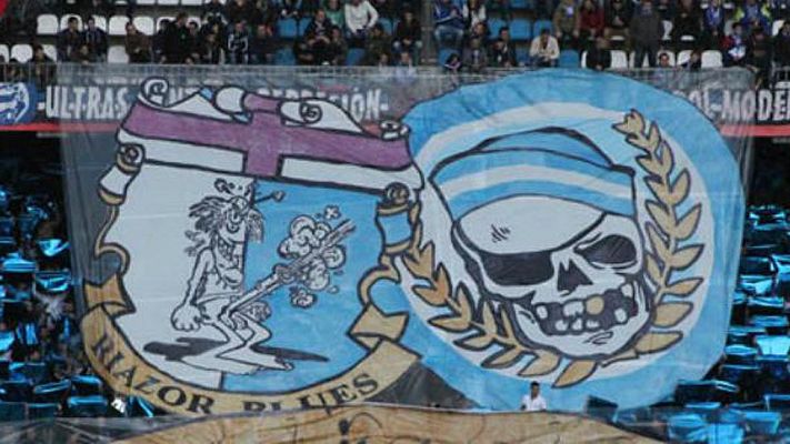 Telediario 1 - La grada Maratón, de los Riazor Blues, vacía para el Deportivo-Málaga de Copa