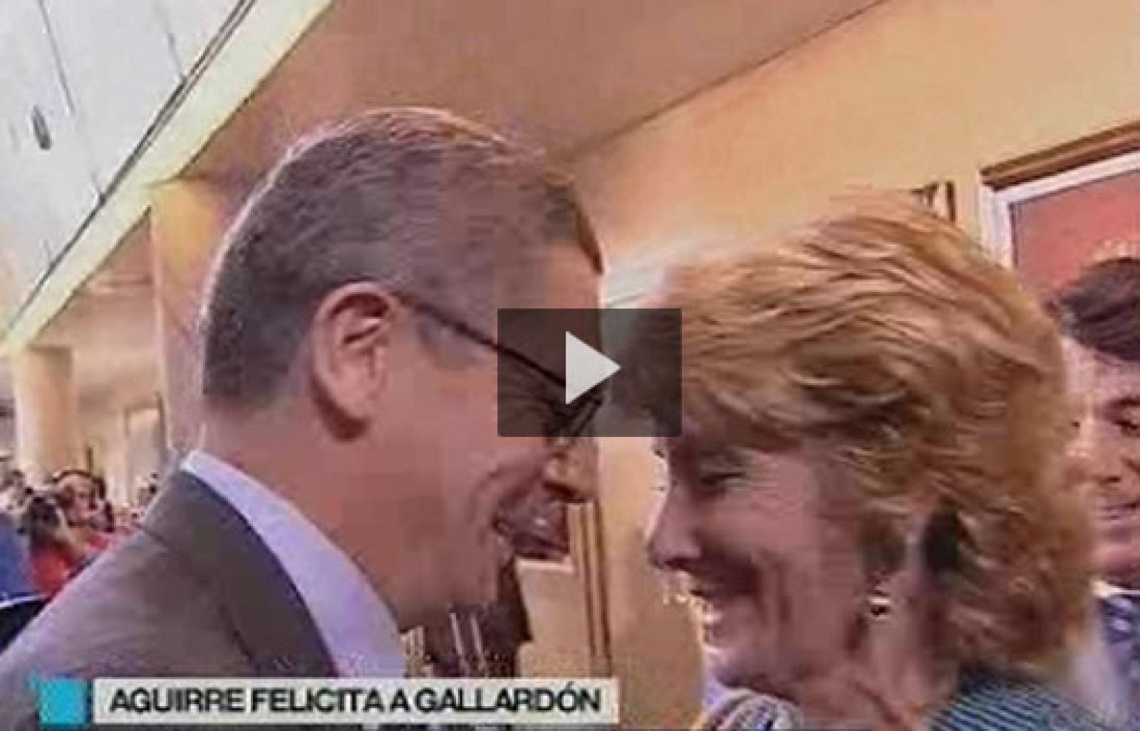 Aguirre felicitó anoche a Gallardón | Ver