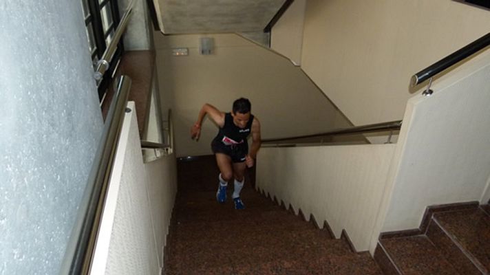 Telediario 1 - Ángel Llorens, atleta vertical