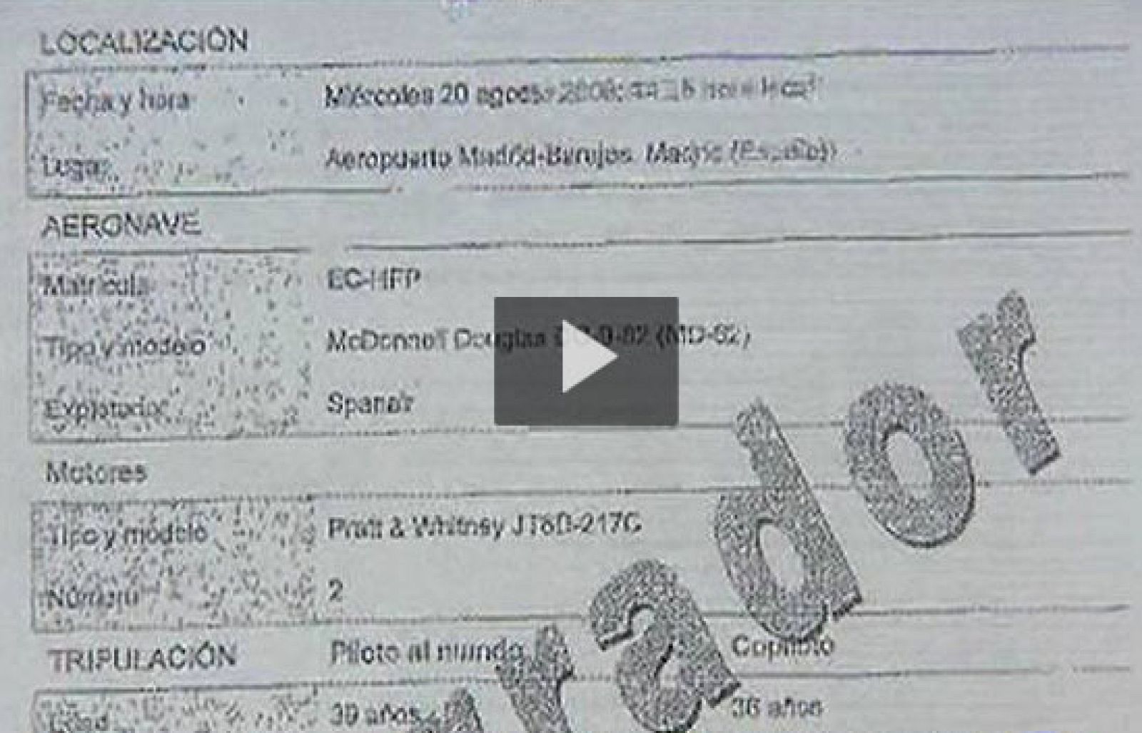 El sistema que advierte de problemas para el despegue no funcionó en el avión de Spanair siniestrado | Ver