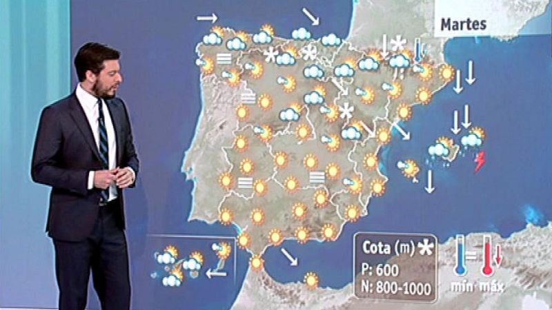 Temporal marítimo en Baleares y vientos fuertes en Aragón y Cataluña